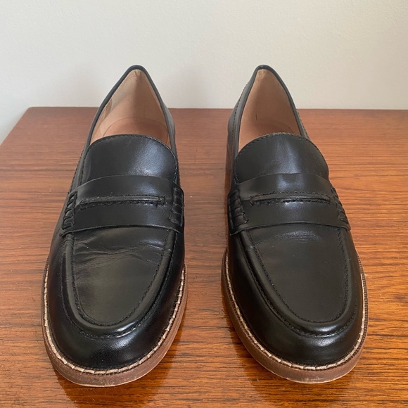 Madewell Black Leather Loafers - Picture 2 of 16